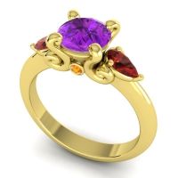 Three Stone Divya Ring