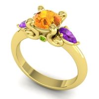 Three Stone Divya Ring