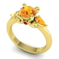 Three Stone Divya Ring