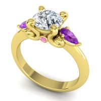Three Stone Divya Ring
