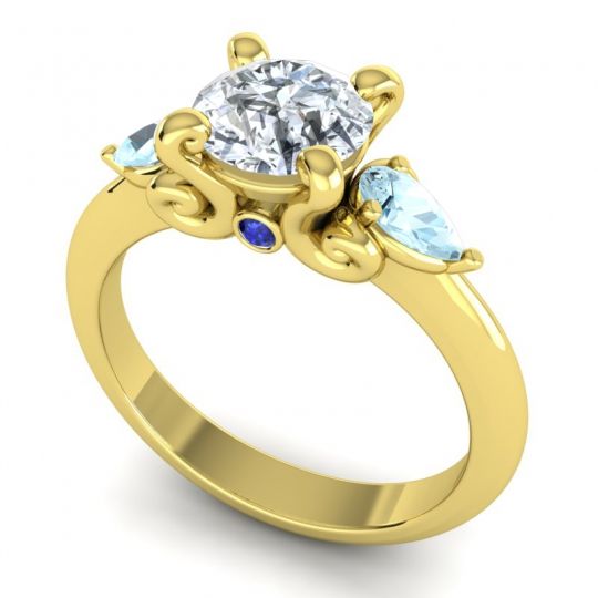 Three Stone Divya Ring