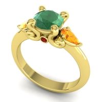 Three Stone Divya Ring