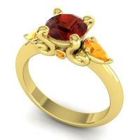 Three Stone Divya Ring