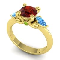 Three Stone Divya Ring
