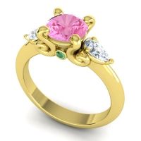 Three Stone Divya Ring