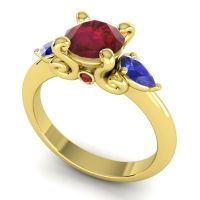 Three Stone Divya Ring