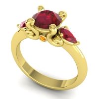 Three Stone Divya Ring
