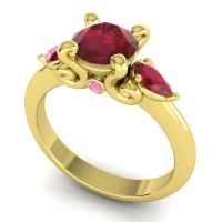 Three Stone Divya Ring