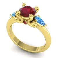 Three Stone Divya Ring