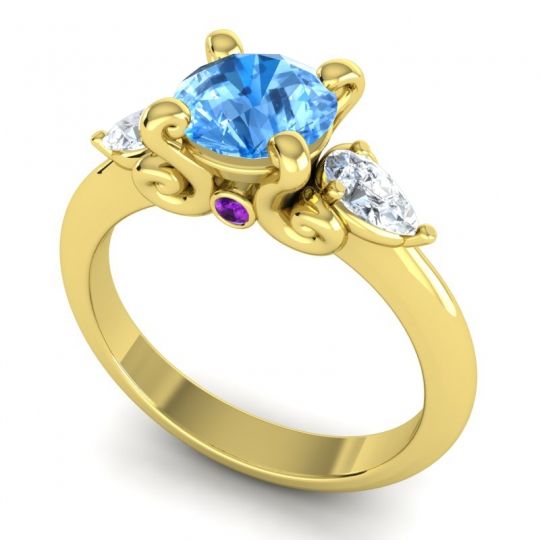 Three Stone Divya Ring