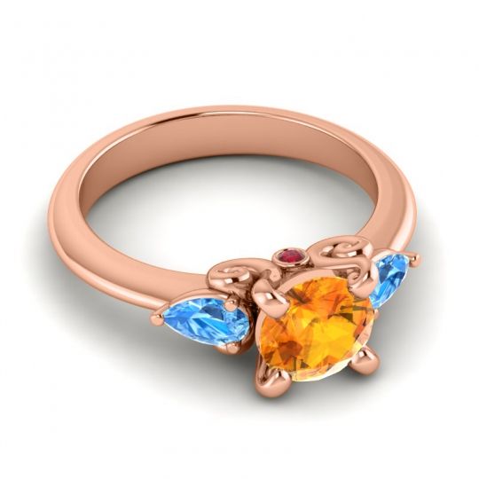 Three Stone Divya Ring