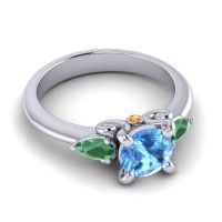 Three Stone Divya Ring
