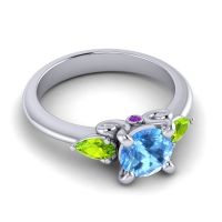 Three Stone Divya Ring