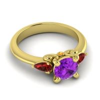 Three Stone Divya Ring