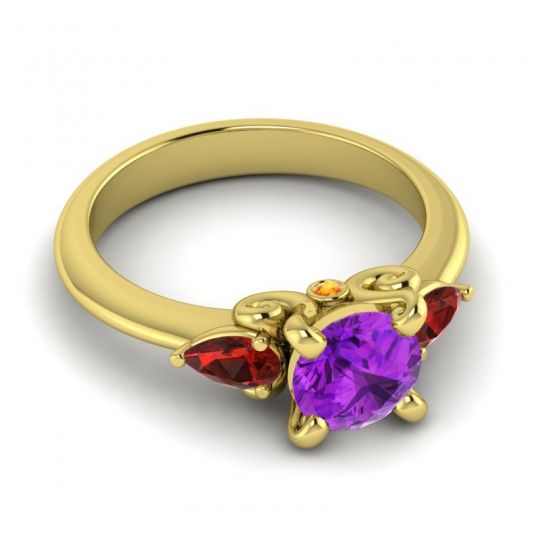 Three Stone Divya Ring