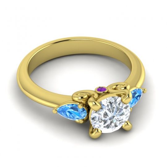 Three Stone Divya Ring