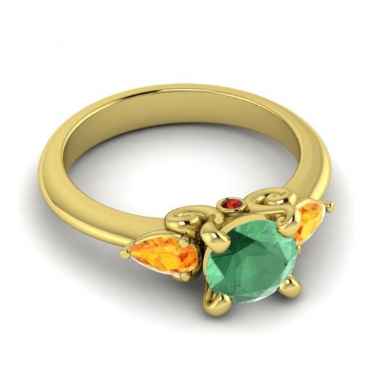 Three Stone Divya Ring