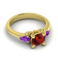 Three Stone Divya Ring