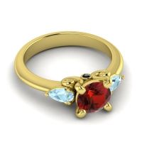 Three Stone Divya Ring