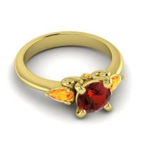 Three Stone Divya Ring