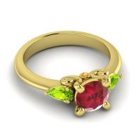 Three Stone Divya Ring