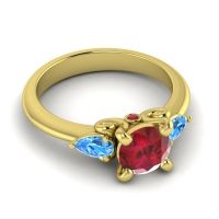 Three Stone Divya Ring