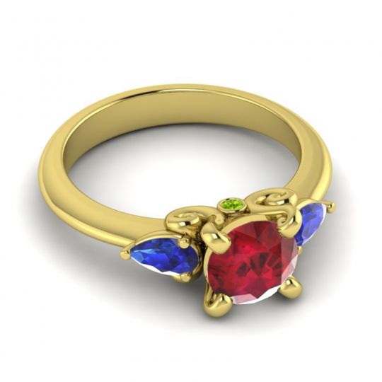 Three Stone Divya Ring