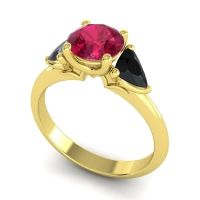 Three Stone Tisrah Ring