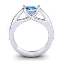 Modern Pave Setu Ring