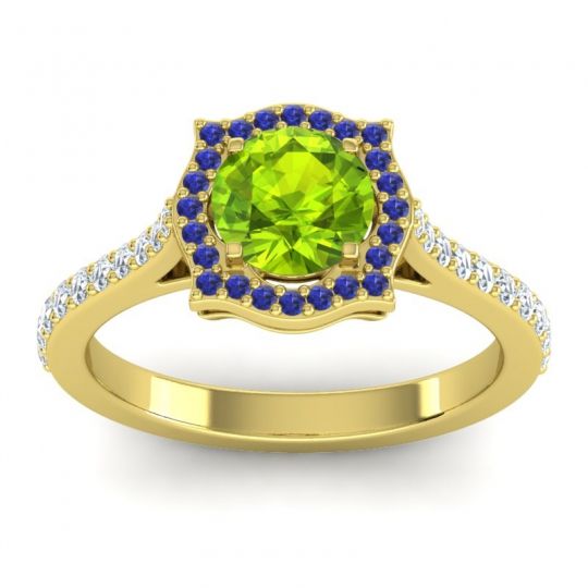 Ornate Halo Pave Surya Ring