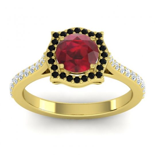 Ornate Halo Pave Surya Ring