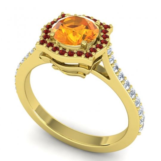 Ornate Halo Pave Surya Ring