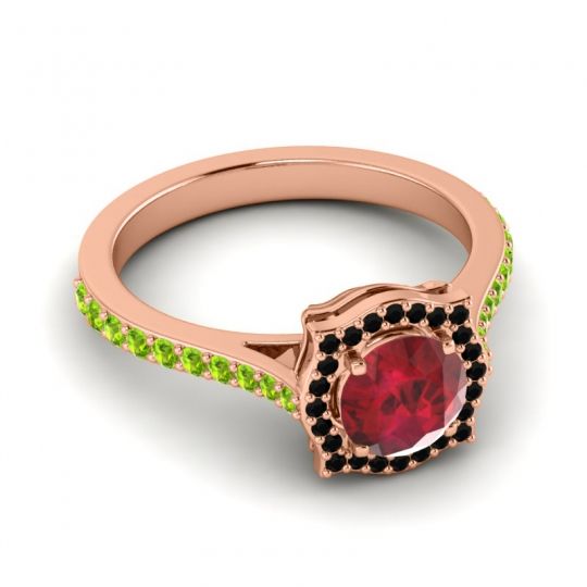 Ornate Halo Pave Surya Ring