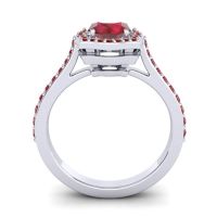 Ornate Halo Pave Surya Ring