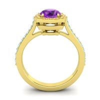 Ornate Halo Pave Surya Ring