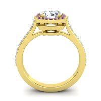 Ornate Halo Pave Surya Ring