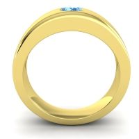 Men's Bezel Set Tapered 7mm Band