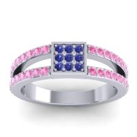 Simple Pave Square Peta Ring