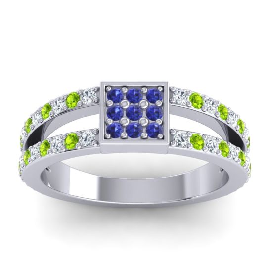 Simple Pave Square Peta Ring