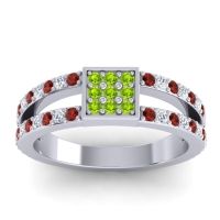 Simple Pave Square Peta Ring