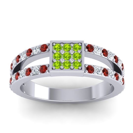 Simple Pave Square Peta Ring