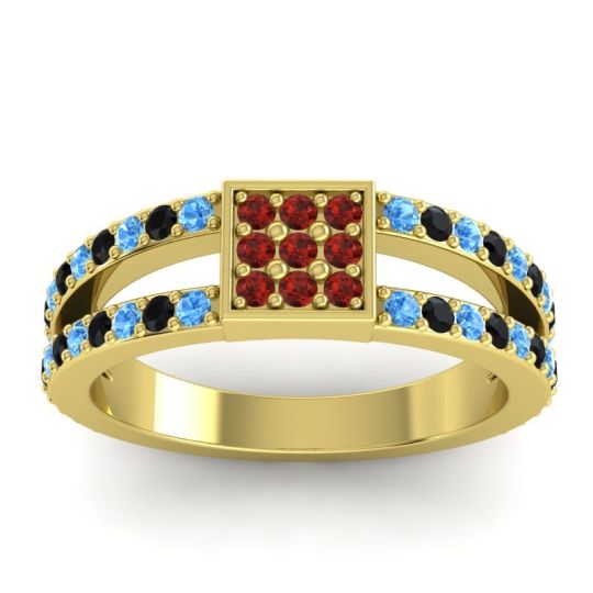 Simple Pave Square Peta Ring