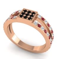 Simple Pave Square Peta Ring