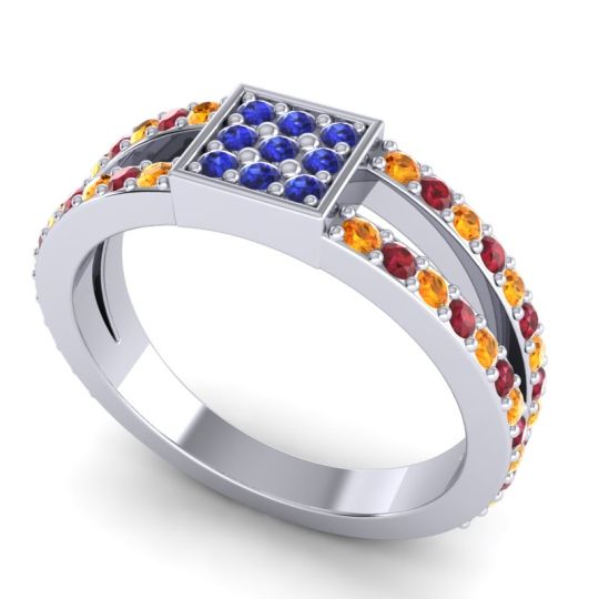 Simple Pave Square Peta Ring