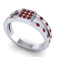 Simple Pave Square Peta Ring