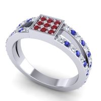 Simple Pave Square Peta Ring