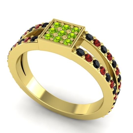 Simple Pave Square Peta Ring