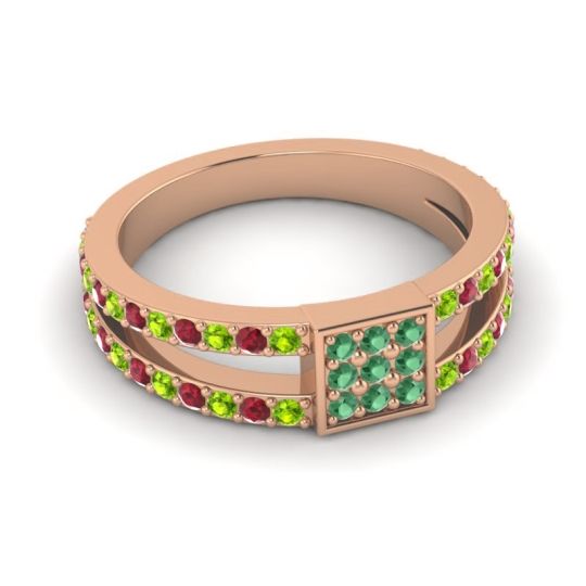 Simple Pave Square Peta Ring