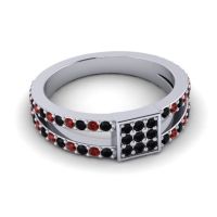 Simple Pave Square Peta Ring