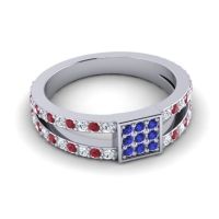 Simple Pave Square Peta Ring